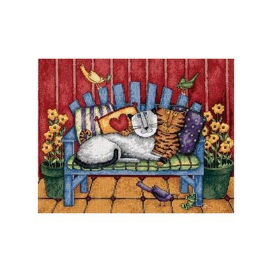 Набор для вышивания Dimensions 20056 Porch Cat - Вишивка хрестиком і бісером - Овечка Рукодільниця