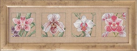 Чотири орхідеї. Набір для вишивання. Permin (70-5125) - Вишивка хрестиком і бісером - Овечка Рукодільниця