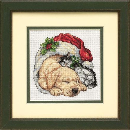 Домашние животные рождественским утром. Набор для вышивания крестом. Дименшенс Dimensions (08826) - Вышивка крестиком и бисером - Овца Рукодельница