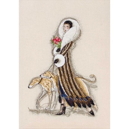 Набор для вышивания Anchor MAIA 01168 Femme Fatale/Роковая женщина - Вышивка крестиком и бисером - Овца Рукодельница