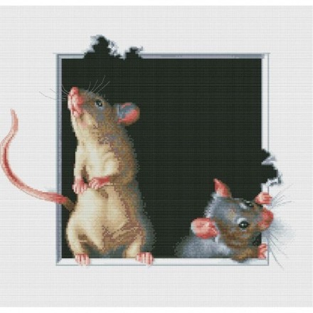 Мишки шкідниці Набір для вишивання хрестиком Світ можливостей 111 SM-NСМД - Вишивка хрестиком і бісером - Овечка Рукодільниця