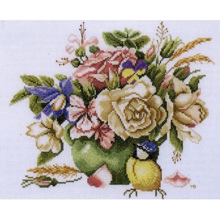 Набор для вышивания Lanarte L35071 Bouquet of Roses - Вишивка хрестиком і бісером - Овечка Рукодільниця