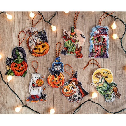 Набор игрушек для Хэллоуина Набор для вышивания крестом LETISTITCH L 8008 - Вишивка хрестиком і бісером - Овечка Рукодільниця