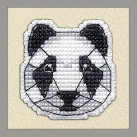 Набір для вишивання хрестиком Овен 1092 Значок-Панда - Вышивка крестиком и бисером - Овца Рукодельница