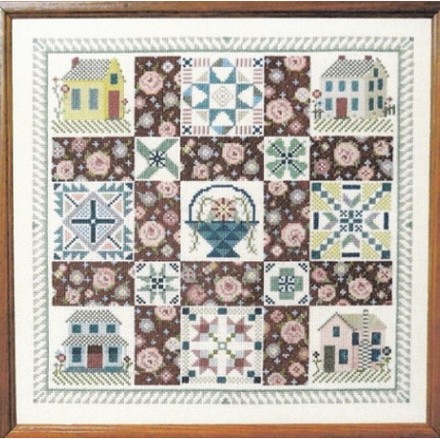 Схема для вышивки крестиком Rose Garder Cottages Linda Myers - Вишивка хрестиком і бісером - Овечка Рукодільниця