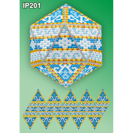 Мозаика 3d Новогодний шар Набор для выкладки пластиковыми алмазиками Вдохновение IP201 - Вышивка крестиком и бисером - Овца Рукодельница