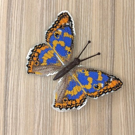 Apatura metis. Метелик Набір для вишивання хрестиком ArtInspirate BUT-80 - Вишивка хрестиком і бісером - Овечка Рукодільниця