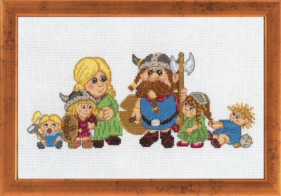 Семья викингов. Набор для вышивания. Permin (92-6321) - Вышивка крестиком и бисером - Овца Рукодельница