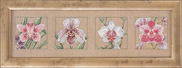 Четыри орхидеи. Набор для вышивания. Permin (70-5125) - Вышивка крестиком и бисером - Овца Рукодельница