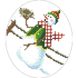 Набір для вишивки бісером Барвиста Вишиванка Пошита новорічна іграшка Фінансист (серія: Сніговики-Колядники) 14х16 ТР224аБ1416k
