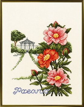 Pavilion and flowers Набір для вишивання Eva Rosenstand 12-301 - Вишивка хрестиком і бісером - Овечка Рукодільниця