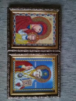 Икона Николай Чудотворец и Казанская - Вышивка крестиком и бисером - Овца Рукодельница