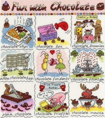 A Dictionary of Chocolate. Набор для вышивания крестом. Bothy Threads (XDO17) - Вышивка крестиком и бисером - Овца Рукодельница