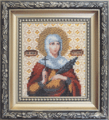 Икона святой мученицы Татианы. Чаривна мить (Б-1029) - Вышивка крестиком и бисером - Овца Рукодельница