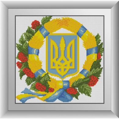 Герб Украины 4. Dream Art (30113D) - Вышивка крестиком и бисером - Овца Рукодельница