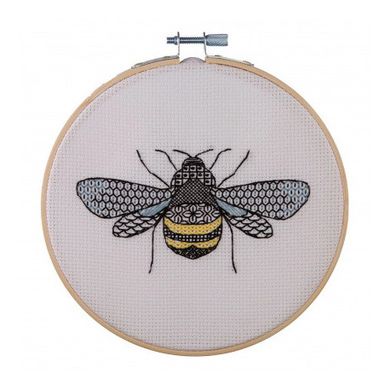 Набір для вишивання хрестиком Блекворк: Бжілка (Blackwork: Bee) ANCHOR ABW0001 - Вишивка хрестиком і бісером - Овечка Рукодільниця