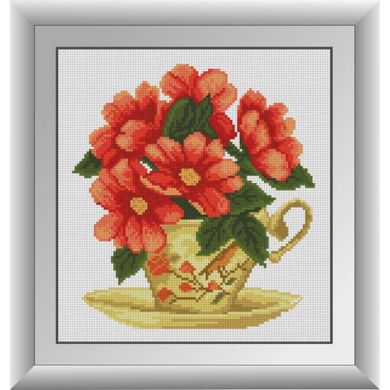 Квітковий чай. Dream Art (30563D) - Вишивка хрестиком і бісером - Овечка Рукодільниця