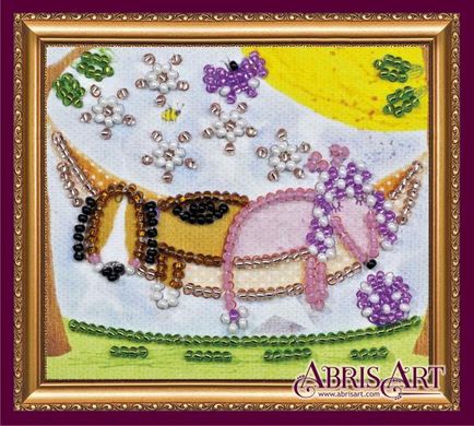 Набор-магнит для вышивки бисером В гамаке. Абрис Арт (AMA-142) - Вышивка крестиком и бисером - Овца Рукодельница