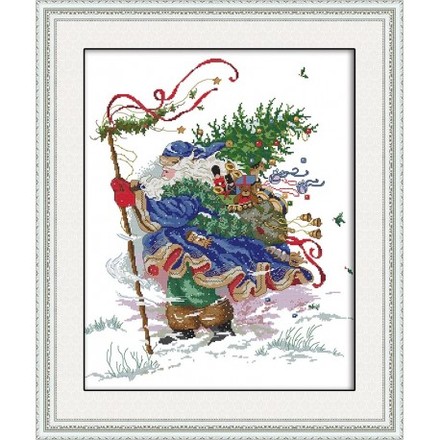 Різдво Набір для вишивання хрестиком з друкованою схемою на тканині Joy Sunday RA058 - Вышивка крестиком и бисером - Овца Рукодельница