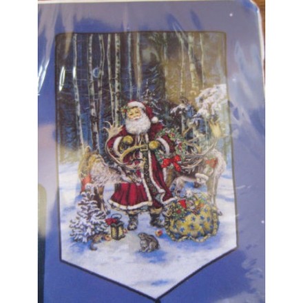 Набор для вышивки Candamar Designs 51339 Spirit of Christmas Santa - Вишивка хрестиком і бісером - Овечка Рукодільниця