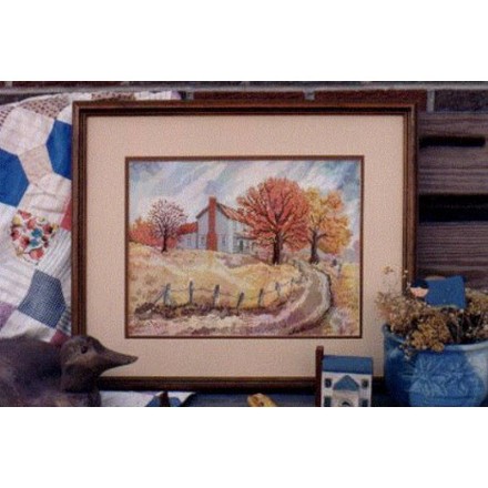 Схема для вышивки крестиком Autumn At Sinking Creek Linda Myers - Вишивка хрестиком і бісером - Овечка Рукодільниця