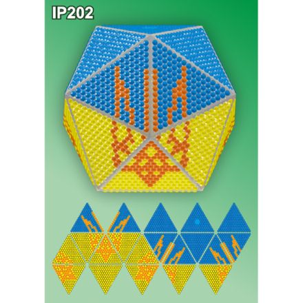 Флаг Украины 3d Новогодний шар Набор для выкладки пластиковыми алмазиками Вдохновение IP202 - Вышивка крестиком и бисером - Овца Рукодельница