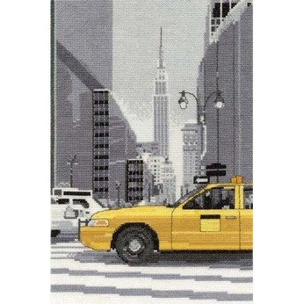 Набор для вышивания крестом DMC BK1350 New York Taxi - Вышивка крестиком и бисером - Овца Рукодельница