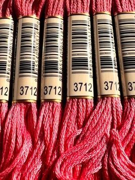 Муліне для вишивання AIRO №3712 колір Salmon, Medium/Середній лососевий 8м
