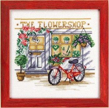 Набір для вишивання Permin 92-8101 The flowershop - Вишивка хрестиком і бісером - Овечка Рукодільниця