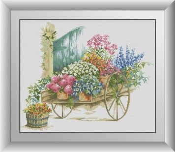 Набор для рисования камнями алмазная живопись Dream Art Цветочная композиция (квадратные, полная) 30657D - Вышивка крестиком и бисером - Овца Рукодельница