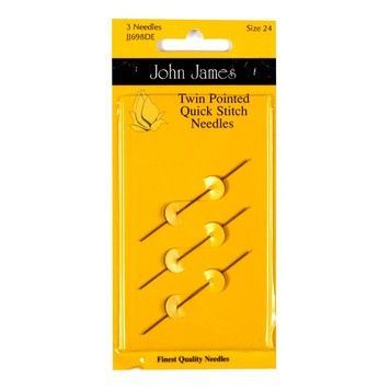 Набір двосторонніх гобеленових голок №20 (3шт) John James JJ698D020 - Вишивка хрестиком і бісером - Овечка Рукодільниця