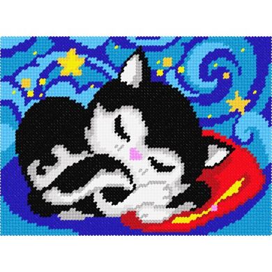 Котячі сни Набір для вишивання на канві з малюнком Quick Tapestry TD-39 - Вышивка крестиком и бисером - Овца Рукодельница