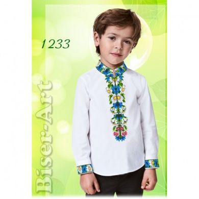 Рубашка для хлопчиків (габардин) Заготовка для вишивки бісером або нитками Biser-Art 1233ба-г - Вишивка хрестиком і бісером - Овечка Рукодільниця