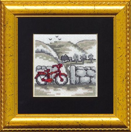 Велосипед. Набір для вишивання хрестом. Permin (14-8410) - Вишивка хрестиком і бісером - Овечка Рукодільниця