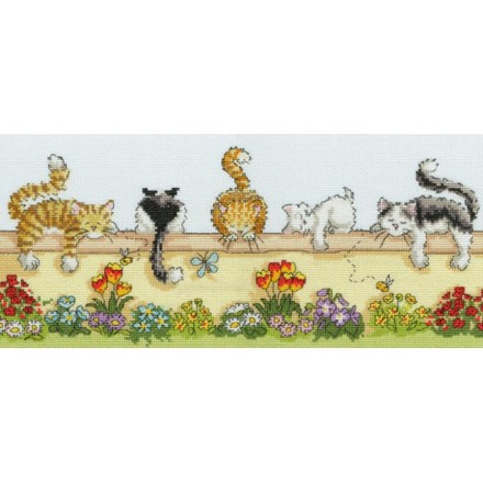 Ленивые кошки Набор для вышивания крестом Bothy Threads XGR1 - Вишивка хрестиком і бісером - Овечка Рукодільниця