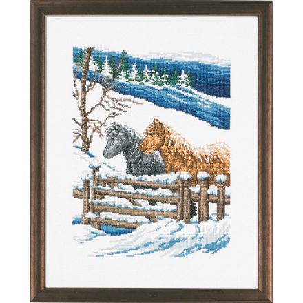 Набір для вишивання "Зима (Winter)" PERMIN - Вышивка крестиком и бисером - Овца Рукодельница