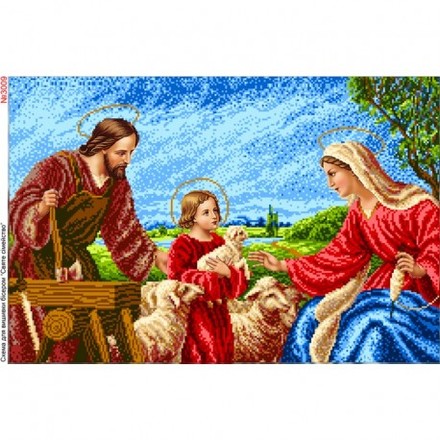 Святе сімейство Схема для вишивки бісером Biser-Art 3009ба - Вышивка крестиком и бисером - Овца Рукодельница
