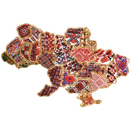 Магнит. Карта Украины Набор для вышивки бисером Абрис Арт AMK-100 - Вышивка крестиком и бисером - Овца Рукодельница