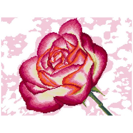 Душистая роза Ткань для вышивания с нанесённым рисунком Orchidea O-2435 - Вишивка хрестиком і бісером - Овечка Рукодільниця
