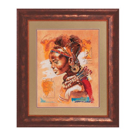 Набор для вышивания PN-0008009 African woman - Вишивка хрестиком і бісером - Овечка Рукодільниця