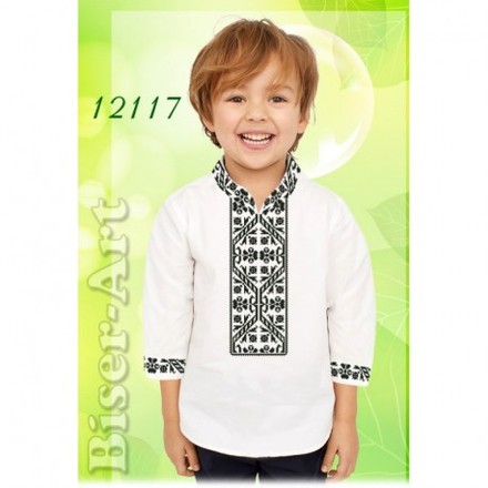 Рубашка для хлопчиків (льон) Заготовка для вишивки бісером або нитками Biser-Art 12117ба-л - Вишивка хрестиком і бісером - Овечка Рукодільниця