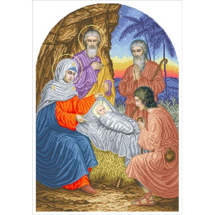 Різдво Христове Канва з нанесеним малюнком для вишивання бісером БС Солес І-РХ-СХ - Вишивка хрестиком і бісером - Овечка Рукодільниця