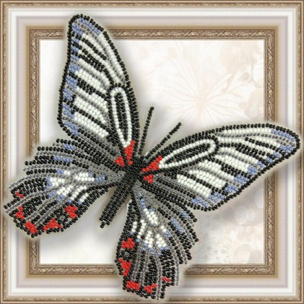 Набор для вышивки бисером бабочки на прозрачной основе Вдохновение Парусник Румянцева BGP-022 - Вышивка крестиком и бисером - Овца Рукодельница