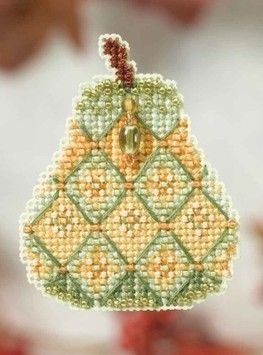 Jeweled Pear / Ювелірна груша Mill Hill Набір для вишивання хрестиком MH184205 - Вишивка хрестиком і бісером - Овечка Рукодільниця