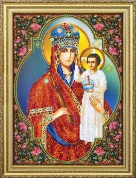 Набор для вышивания бисером Картины Бисером Р-392 Икона Призри на смирение - Вышивка крестиком и бисером - Овца Рукодельница