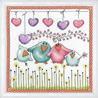 Семья птиц. Набор для вышивания крестом. Design Works (dw2912) - Вышивка крестиком и бисером - Овца Рукодельница
