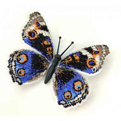 Blue pansy. Метелик Набір для вишивання хрестиком ArtInspirate BUT-012 - Вышивка крестиком и бисером - Овца Рукодельница