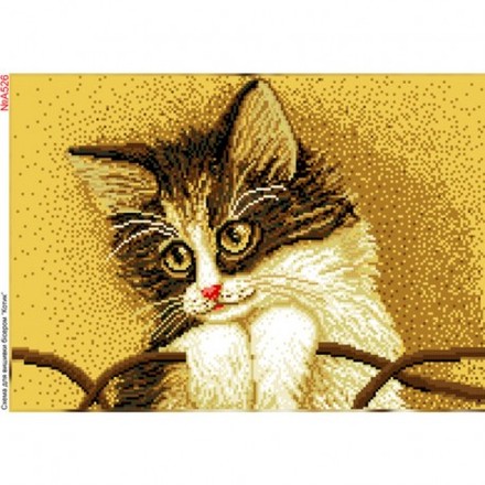 Котик Схема для вишивки бісером Biser-Art A526ба - Вишивка хрестиком і бісером - Овечка Рукодільниця