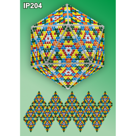 Калейдоскоп 3d Новогодний шар Набор для выкладки пластиковыми алмазиками Вдохновение IP204 - Вышивка крестиком и бисером - Овца Рукодельница