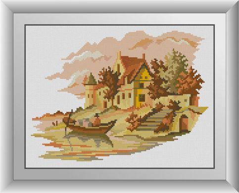 Дом у реки. Набор алмазной живописи. Dream Art (31006D) - Вышивка крестиком и бисером - Овца Рукодельница